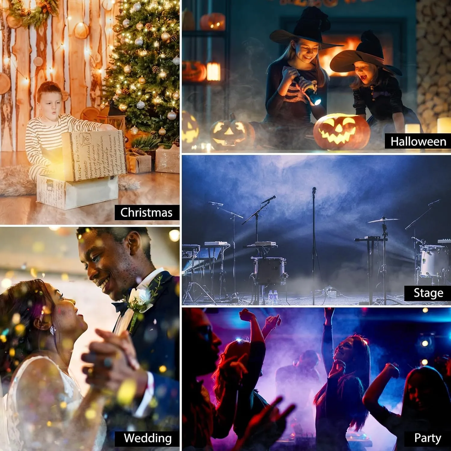 500W Fog Machine with RGB Lights